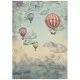 Stamperia Rice Paper - Voyages Fantastiques - Air Balloons
