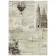 Stamperia Rice Paper - Voyages Fantastiques - Sepia Background