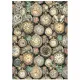 Stamperia Rice Paper - Gardens of Time - Clock Pattern by Antonis Tzanidakis