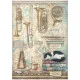 Stamperia Rice Paper - Symphony by Sara Alcobendas - Trumpets and Cat