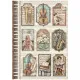 Stamperia Rice Paper - Symphony by Sara Alcobendas - Tags