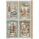 Stamperia Rice Paper - Symphony by Sara Alcobendas - 4 Cards
