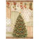 Stamperia Rice Paper - Silent Night - Christmas Tree