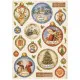 Stamperia Rice Paper - Silent Night - Christmas Balls