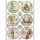 Stamperia Rice Paper - Alice - Alice Round