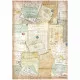 Stamperia Rice Paper - Around the World - Letters