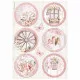Stamperia Rice Paper - Roseland - Rounds