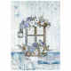 Stamperia Rice Paper - Blue Land - Window