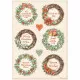 Stamperia Rice Paper - All Around Christmas - 6 Garlands