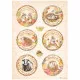 Stamperia Rice Paper - Woodland - Rounds