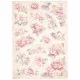 Stamperia Rice Paper - Romance Forever - Floral Backgroun
