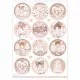 Stamperia Rice Paper - Baby Girl - Rounds