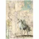 Stamperia Rice Paper - Wonderland - Unicorn