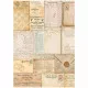 Stamperia Rice Paper - Golden Harmony - Letters