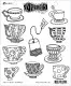 Dylusions Cling Stamps - Fancy a Cuppa