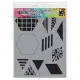 Dylusions Stencils 2 Inch - Quilt (large)