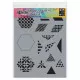 Dylusions Stencils 1 1/2 Inch - Quilt (Large)