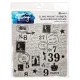 Simon Hurley Cling Stamps - Background Postal Collage