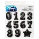 Simon Hurley 6x6 Cling Stamps - Number Balloons