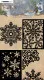 Studio Light Mask Stencil - Vintage Christmas Nr. 240 - Snowflake ATC Backgrounds