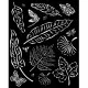 Stamperia Thick Stencil - Sunflower Art - Leaves