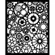 Stamperia Thick Stencil - Voyages Fantastiques - Gears Pattern