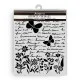 Stamperia Thick Stencil - Daisy Art - Letter and Butterfly