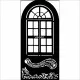 Stamperia Thick Stencil - Masquerade - Window