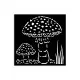 Stamperia Thick Stencil - Whispering Woods - Mushrooms