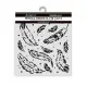 Stamperia Thick Stencil - Herbarium Silvae - Feather Pattern