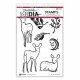 Dina Wakley Media Cling Stamps - Fawns