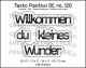 CREAlies Texto Positivo - Willkommen du Kleines Wunder