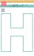 Craft Stencil - Buchstabe H