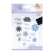 Clear Stamps - Glittering Snowflakes Chase The Snowflakes