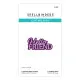 Spellbinders Etched Dies - Essentially Yours Sentiments - Layered Hello Friend