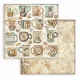 Stamperia 2-seitiges 12x12 Designpapier - Alterego - Cups