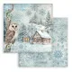 Stamperia 2-seitiges 12x12 Designpapier - The Owl's House - Cottage