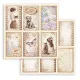 Stamperia 2-seitiges 12x12 Designpapier - Quiet Days - 6 Cards