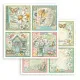 Stamperia 2-seitiges 12x12 Designpapier - Daisy Art - 4 Cards