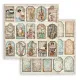 Stamperia 2-seitiges 12x12 Designpapier - Symphony - Tags