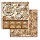 Stamperia 2-seitiges 12x12 Designpapier - Coffee and Chocolate - Clocks