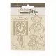 Stamperia Decorative Chips - Brocante Antiques - Teddy Bear