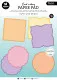 Studio Light A4 Die-Cut Card Shapes - Happy and Bright - for 152x152mm Cards Essentials Card Making Pad