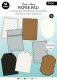 Studio Light A4 Die-Cut Card Shapes - Naturals and Essentials - for 105x148mm Cards Essentials Card Making Pad
