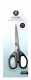 Studio Light - Scissors Soft Grip / Pointed Tip / Non Stick 6 Inch - Black