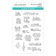 Spellbinders Clear Stamps - Shiny New Day Sentiments