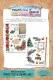 TEXT{ures} - Rub-On Transfer Set - Winter in Bloom - Poinsettias & Snowflakes by Lou Collins