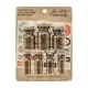 Idea-Ology Corked Glass Vials Apothecary Amber W/Vintage Labels