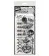 Tim Holtz Mixed-Media Stamps & Stencil - Carved Frights