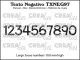 CREAlies Texto Negativo - Numbers Large